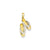 Diamond Flip Flop Charm in 14k Gold & Rhodium