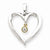 14k Gold Two-tone Diamond Heart pendant, Quality A (G-I Color, SI2 Clarity, 0.04 cttw), Pretty Pendants for Necklace