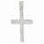 14k White Gold Diamond Latin Cross Pendant, Quality AA (G-H Color, SI1-SI2 Clarity, 1.09 cttw)