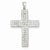 14k White Gold Diamond Latin Cross Pendant, Quality A (G-I Color, SI2 Clarity, 1 cttw)