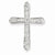 14k White Gold Passion Diamond Cross Pendant, Quality AA (G-H Color, SI1-SI2 Clarity, 0.26 cttw)
