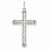 14k White Gold Diamond Budded Cross Pendant, Quality AA (G-H Color, SI1-SI2 Clarity)