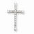 14k White Gold Diamond Cross pendant, Quality AA (G-H Color, SI1-SI2 Clarity, 0.21 cttw), Exquisite Pendants for Necklace