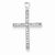 14k White Gold Cross Pendant, Quality A (G-I Color, SI2 Clarity)