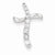 14k White Gold Diamond Cross pendant, Quality AA (G-H Color, SI1-SI2 Clarity, 0.23 cttw), Gorgeous Pendants for Necklace