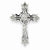 14k White Gold Diamond Cross Pendant, Quality A (G-I Color, SI2 Clarity, 0.1 cttw)
