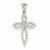 14k White Gold Diamond Cross pendant, Quality AA (G-H Color, SI1-SI2 Clarity, 0.21 cttw), Quality Pendants for Necklace