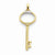 14k Gold Diamond Key pendant, Quality AA (G-H Color, SI1-SI2 Clarity, 0.1 cttw), Charm
