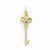 14k Gold Diamond Key pendant, Quality AA (G-H Color, SI1-SI2 Clarity, 0.1 cttw), Dazzling Pendants for Necklace