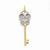 14k Gold Diamond Key pendant, Quality AA (G-H Color, SI1-SI2 Clarity, 0.25 cttw), Exquisite Pendants for Necklace