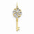 14k Gold Diamond Key pendant, Quality AA (G-H Color, SI1-SI2 Clarity, 0.25 cttw), Fine Pendants for Necklace