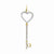 14k Gold Diamond Key pendant, Quality AA (G-H Color, SI1-SI2 Clarity, 0.33 cttw), Pendants for Necklace