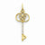 14k Gold Diamond Key pendant, Quality AA (G-H Color, SI1-SI2 Clarity, 0.1 cttw), Pretty Pendants for Necklace