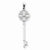14k White Gold AA Diamond Key pendant, Gorgeous Pendants for Necklace