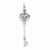 14k White Gold Key pendant, Delightful Pendants for Necklace