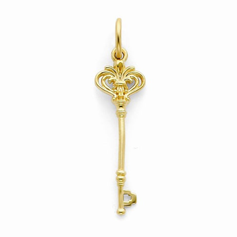14k Gold Key pendant, Beautiful Pendants for Necklace