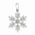 14k White Gold Diamond Snowflake pendant, Quality AA (G-H Color, SI1-SI2 Clarity, 0.15 cttw), Delightful Pendants for Necklace