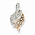 14k Gold Two-tone Diamond Pendant, Pendants for Necklace