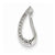 14k White Gold Diamond Teardrop Fashion Pendant, Quality AA (G-H Color, SI1-SI2 Clarity)