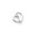 14k White Gold Diamond Heart pendant, Quality AA (G-H Color, SI1-SI2 Clarity, 0.05 cttw), Classy Pendants for Necklace