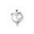 14k White Gold Diamond Heart Pendant, Quality AA (G-H Color, SI1-SI2 Clarity, 0.05 cttw), Alluring Pendants for Necklace