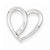 14k White Gold Diamond Heart Pendant, Quality AA (G-H Color, SI1-SI2 Clarity, 0.05 cttw), Appealing Pendants for Necklace