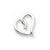 14k White Gold Diamond Heart pendant, Quality AA (G-H Color, SI1-SI2 Clarity, 0.05 cttw), Dazzling Pendants for Necklace