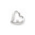 14k White Gold Diamond Heart Pendant, Quality AA (G-H Color, SI1-SI2 Clarity, 0.05 cttw), Beautiful Pendants for Necklace