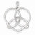 14k White Gold Diamond Fancy pendant, Quality AA (G-H Color, SI1-SI2 Clarity, 0.07 cttw), Gorgeous Pendants for Necklace