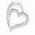 14k White Gold Diamond Heart pendant, Quality AA (G-H Color, SI1-SI2 Clarity, 0.1 cttw), Classy Pendants for Necklace