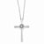 14K White Gold Diamond Eternal Life Cross Necklace