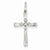 14k White Gold Diamond Cross pendant, Quality AA (G-H Color, SI1-SI2 Clarity, 0.07 cttw), Gorgeous Pendants for Necklace