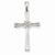 14k White Gold Diamond Cross pendant, Quality AA (G-H Color, SI1-SI2 Clarity, 0.06 cttw), Lovely Pendants for Necklace