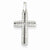 14k White Gold Diamond Cross pendant, Quality AA (G-H Color, SI1-SI2 Clarity, 0.14 cttw), Appealing Pendants for Necklace