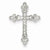 14k White Gold Diamond Cross Pendant, Quality AA (G-H Color, SI1-SI2 Clarity, 0.27 cttw)