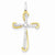 14k Gold Two-tone Diamond Cross pendant, Beautiful Pendants for Necklace