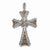14k White Gold & Rhodium Diamond Cross Pendant, Quality AA (G-H Color, SI1-SI2 Clarity)