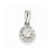 14k White Gold Diamond pendant, Quality AA (G-H Color, SI1-SI2 Clarity, 0.26 cttw), Beautiful Pendants for Necklace