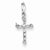 14k White Gold Diamond pendant, Quality AA (G-H Color, SI1-SI2 Clarity, 0.1 cttw), Appealing Pendants for Necklace