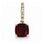 14k Gold Diamond and Garnet pendant, Adorable Pendants for Necklace