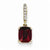 14k Gold Diamond and Garnet pendant, Beautiful Pendants for Necklace