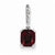 14k White Gold Diamond and Garnet pendant, Delightful Pendants for Necklace