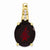 14k Gold Diamond and Garnet Oval pendant, Alluring Pendants for Necklace