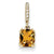 14k Gold Diamond and Citrine pendant, Fine Pendants for Necklace