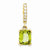 14k Gold Diamond and Peridot pendant, Alluring Pendants for Necklace