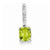 14k White Gold Diamond and Peridot pendant, Appealing Pendants for Necklace