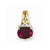14k Gold Diamond & Ruby Pendant, Beautiful Pendants for Necklace