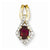 14k Gold Diamond & Ruby pendant, Gorgeous Pendants for Necklace