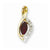 14k Gold Diamond & Ruby pendant, Stylish Pendants for Necklace