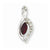 14k White Gold Diamond & Ruby pendant, Classy Pendants for Necklace